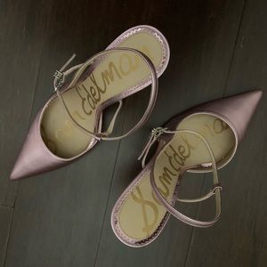 Sam Edelman Pink Metallic Heels